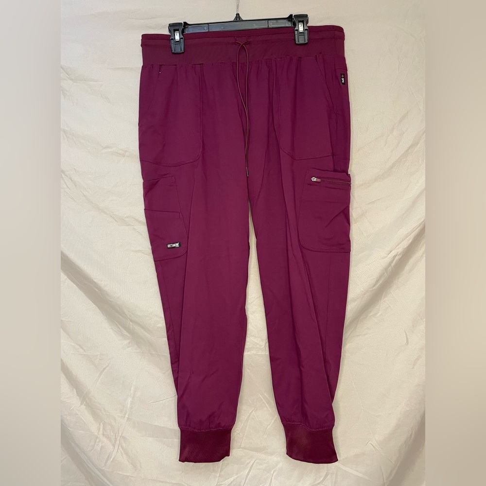 Large petite 7 pocket Greys Anatomy jogger pant in wine